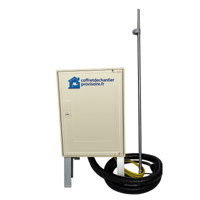 Pack complet coffret de chantier  3/6/9kW  Monophasé 1 Bornier