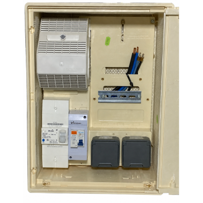 Pack complet coffret de chantier 3/6/9kw Monophasé 2 prises