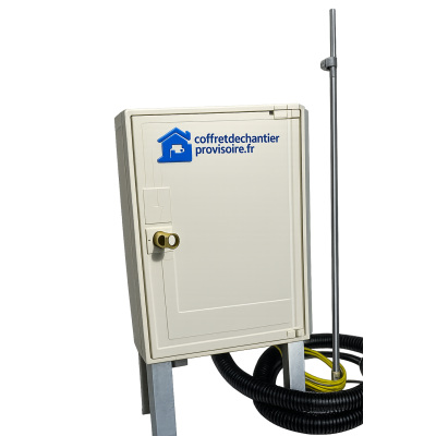 Pack complet coffret de chantier 18kw Triphasé 1 Bornier