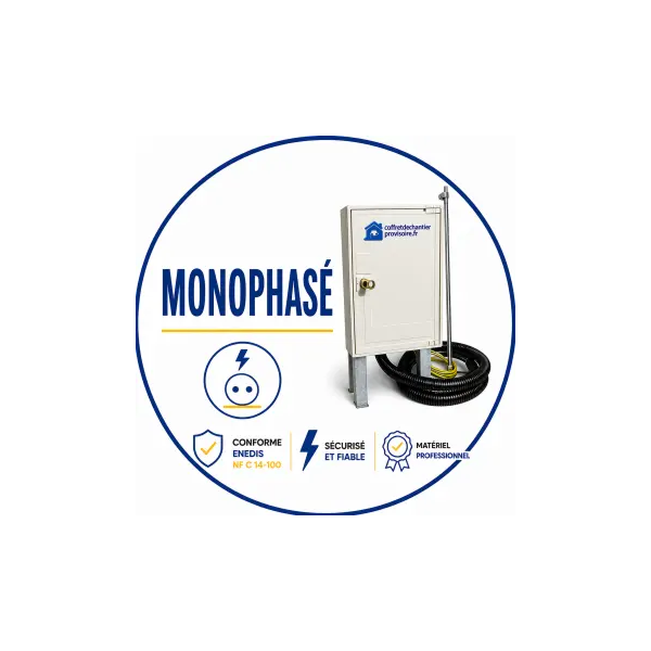 Coffret monophasé terrain viabilisé
