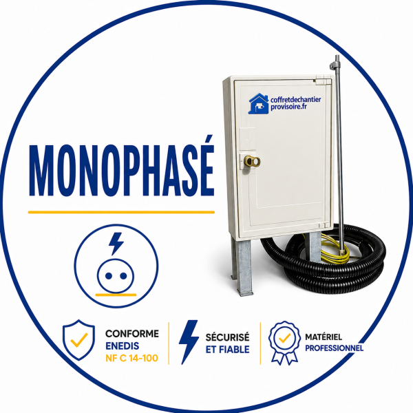 Pack complet Coffret de chantier monophasé